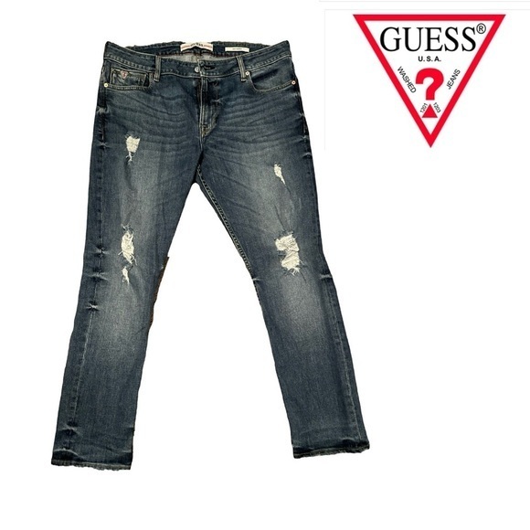 Guess Jeans Co Slim Tapered Jeans 36x30 - Picture 2 of 7